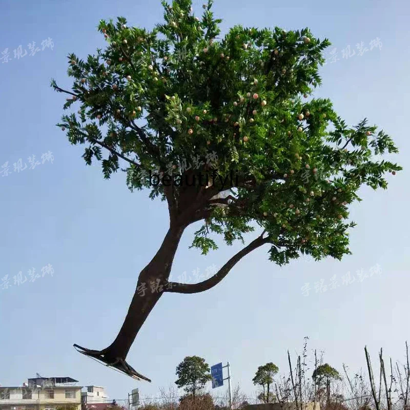 

Simulation peach plum fake fruit tree fiberglass durian tree large outdoor customizer supermarket tropical decoration