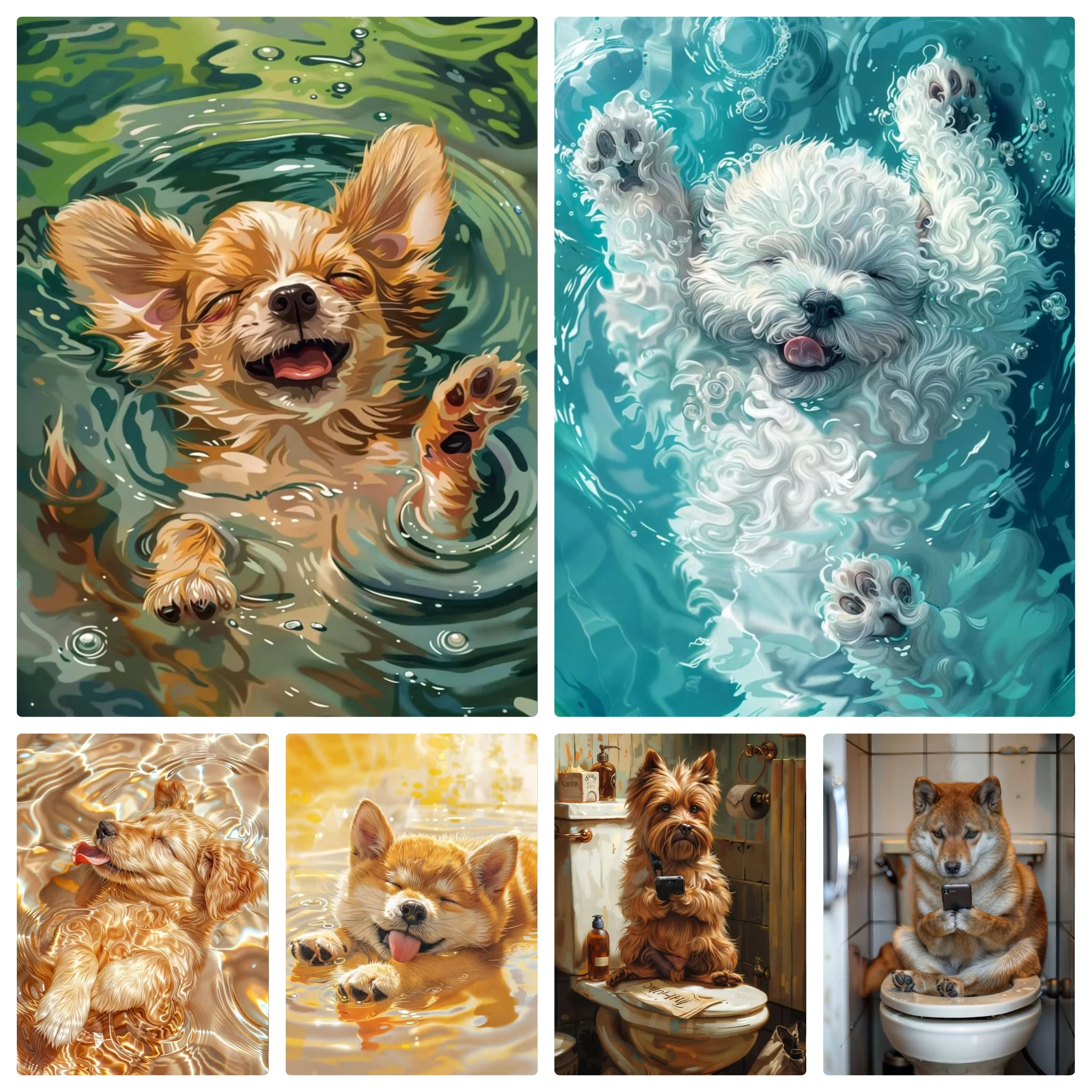 Wallpaper Art And Craft - 5D DIY Diamond Painting Kit Funny