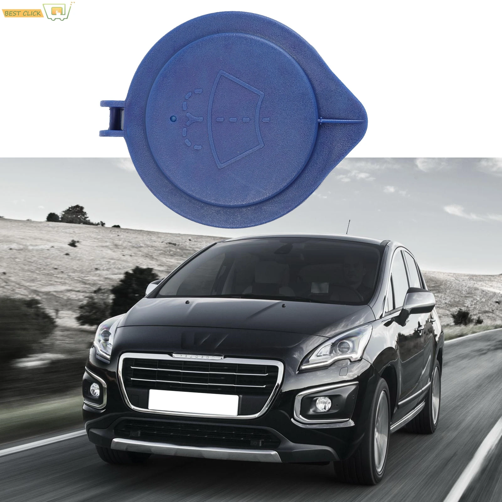 

1X крышка резервуара для жидкости, крышка бачка для омывателя лобового стекла для Peugeot 407 2004-2011 3008 2008-2016 5008 2009-2016 643237