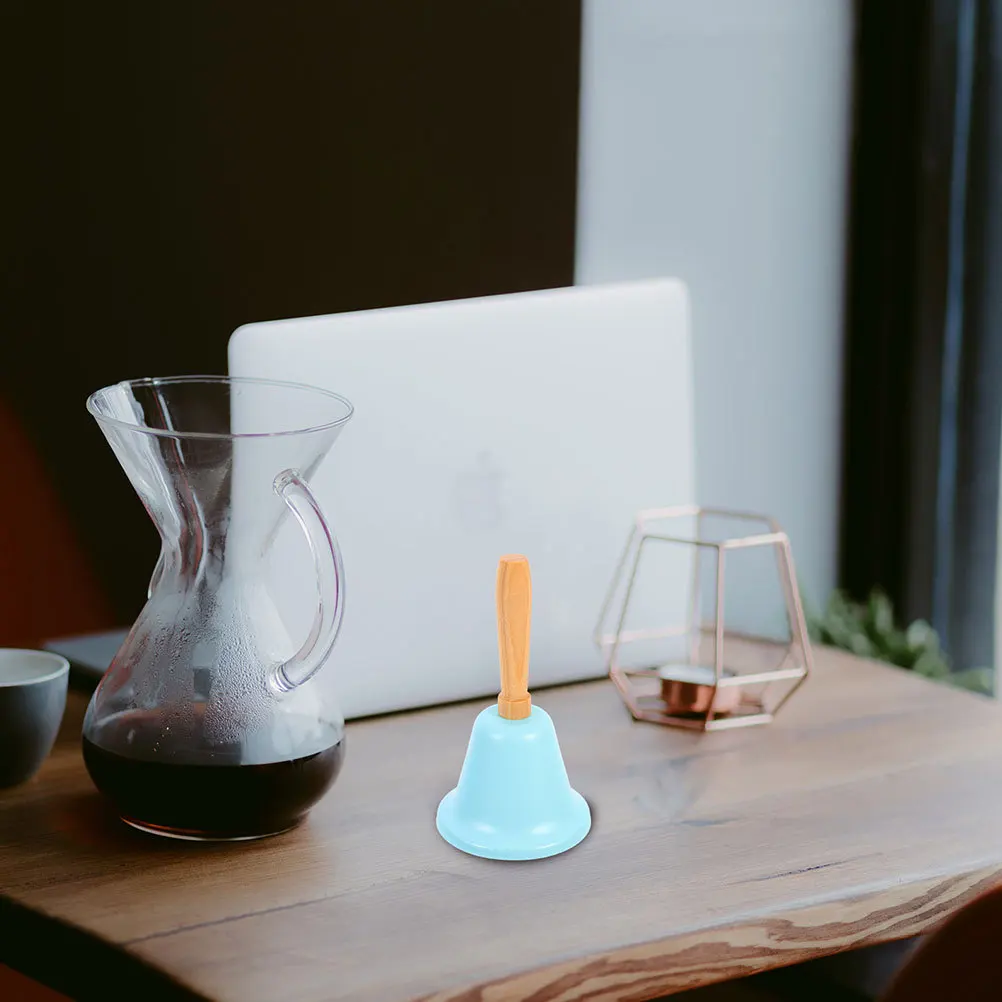 2 قطعة جرس جلجل اليد مقبض خشبي الحديد معدن بصوت عال عشاء دعوة خدمة جرس الفصول الدراسية حفل زفاف الهتاف دش الزفاف