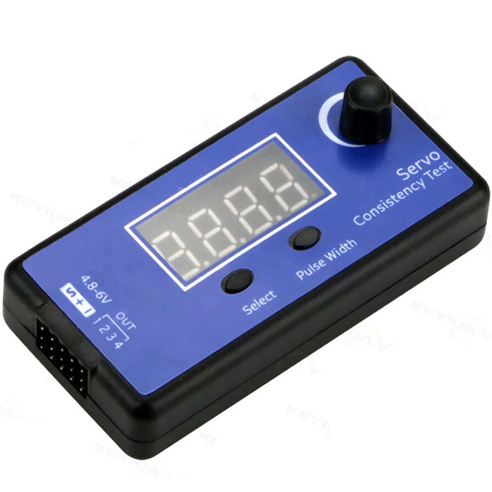 

Flying Tester Digital Analog Detector 4 Channel Control Tester Key Pulse Width Control Blue Black Model Testing Devices