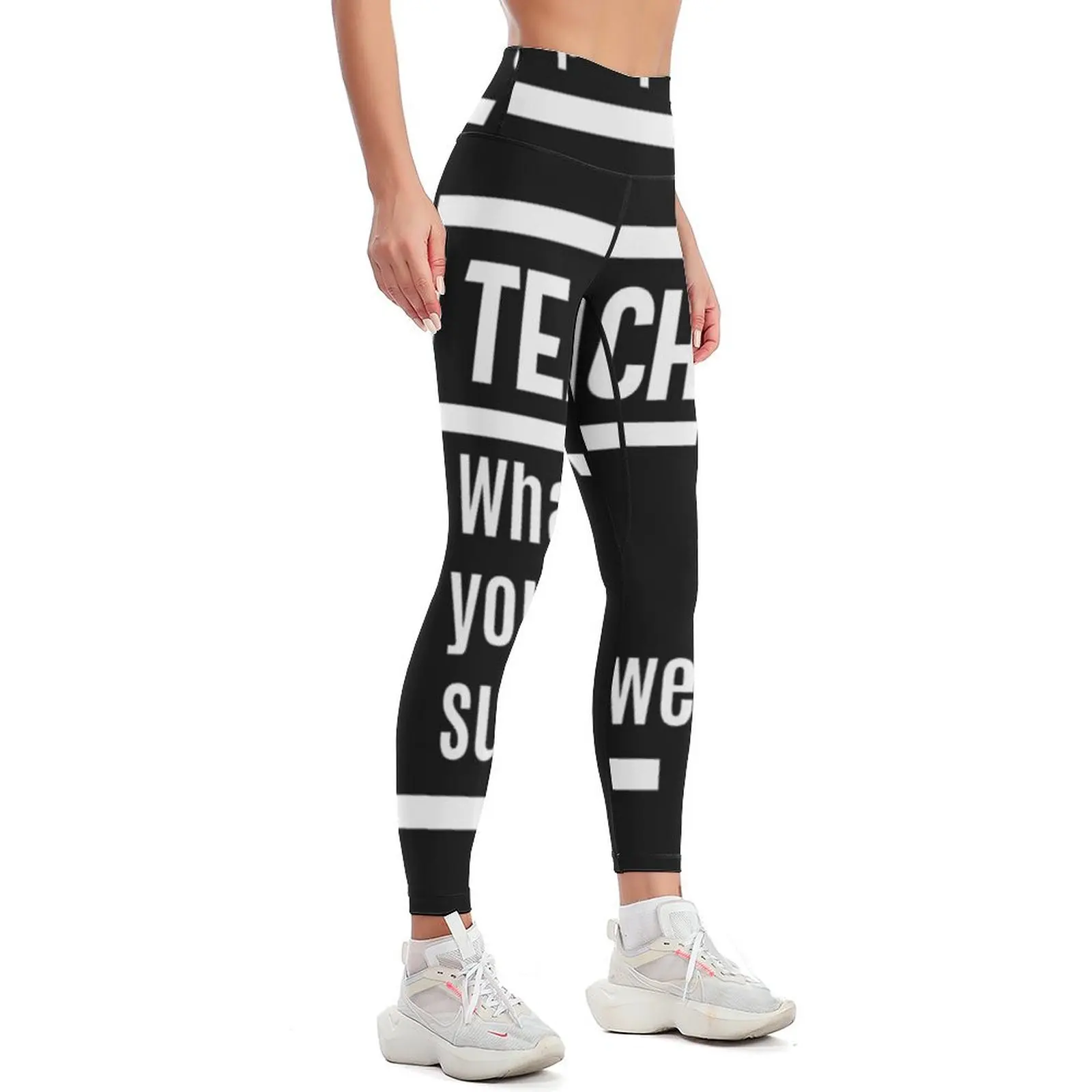 I teach. What is Your Superpower? Leggings Jogger pants Women's high waist jogging pants Fitness's gym clothes Womens Leggings