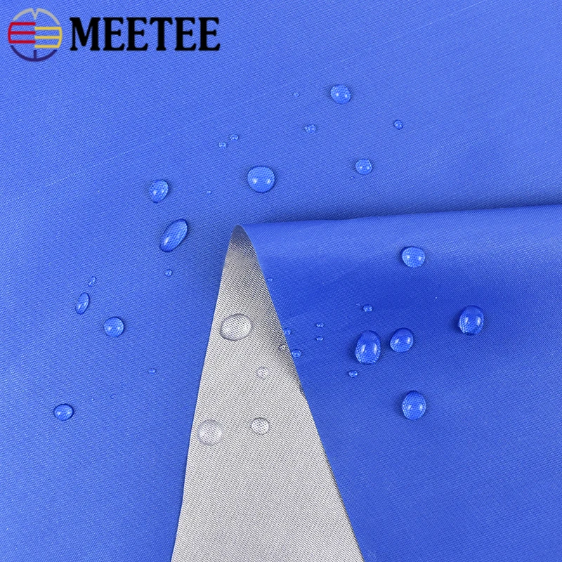 1/2/4M Meetee 140cm 210T Silver Coated Waterproof Fabrics for Sewing Tent Car Umbrella Shade Dust-proof Cloth DIY Craft Material