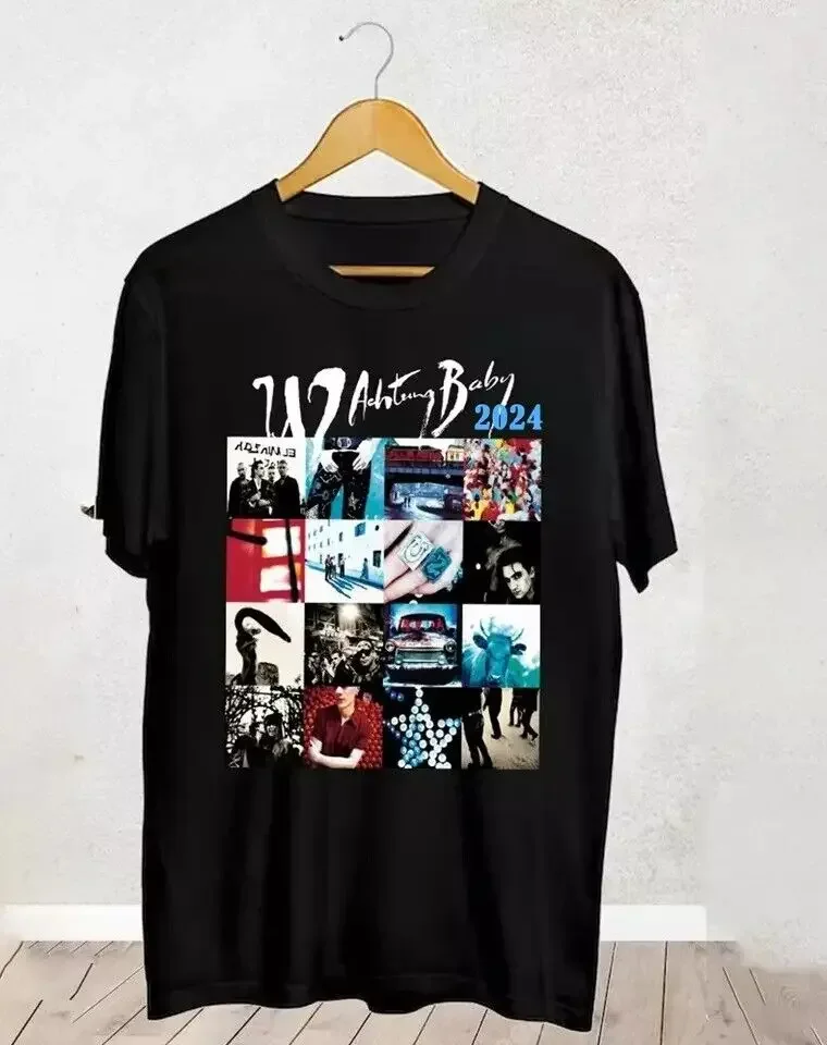 U2 Rock Band Achtung Baby Album Tour 2024 Unisex T-Shirt