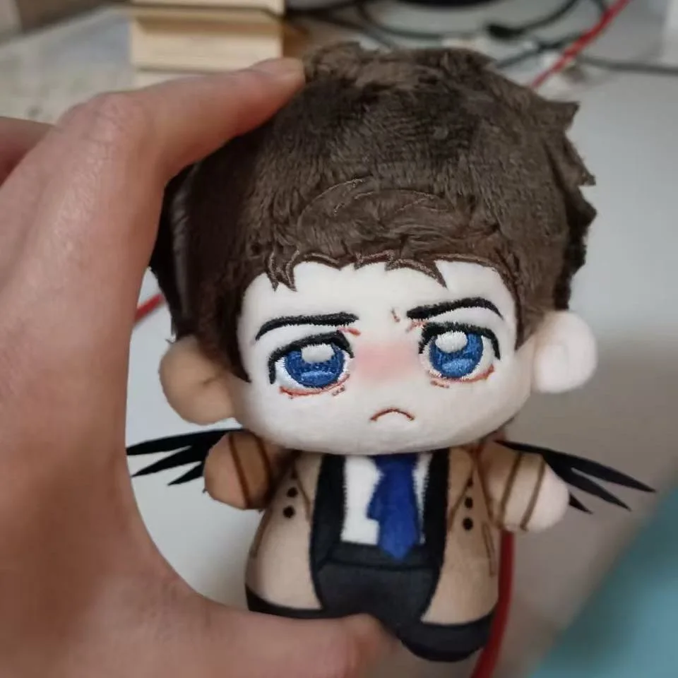 

10cm Stuffed SPN Castiel Plushie Anime Cass Plush Doll Toys Cas Cos Keychain Pendant Figure Holiday Xmas Gifts