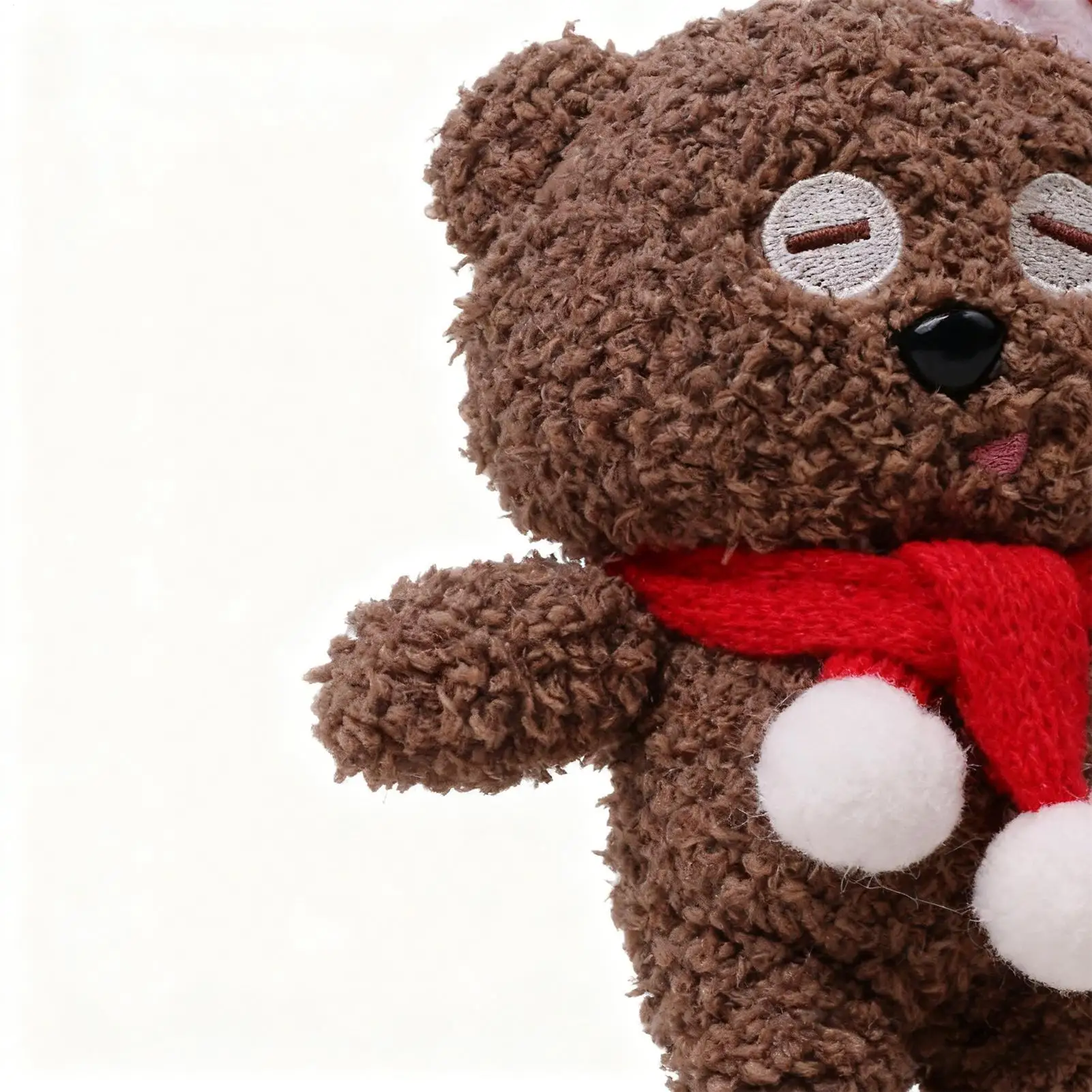 Christmas Bear Bag Charm Plush Christmas Keychain Decor Soft Bear Doll Charm For Kids Adults Bag Backpack Purse Travel School