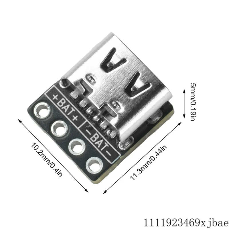 DC 5V 500mA/800mA Mini Lithium Charging Board with Type-C & Indicator
