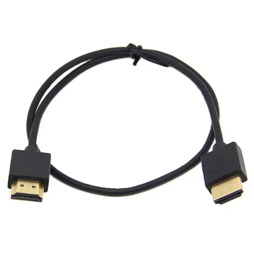 Ultra Thin HDTV Cable 4K 60Hz High Speed Slim HDMI 2.0 OD 3.2mm Audio Video Cable 0.3 1m 1.5m 2m 3m 5m for HDTV Laptop Projector