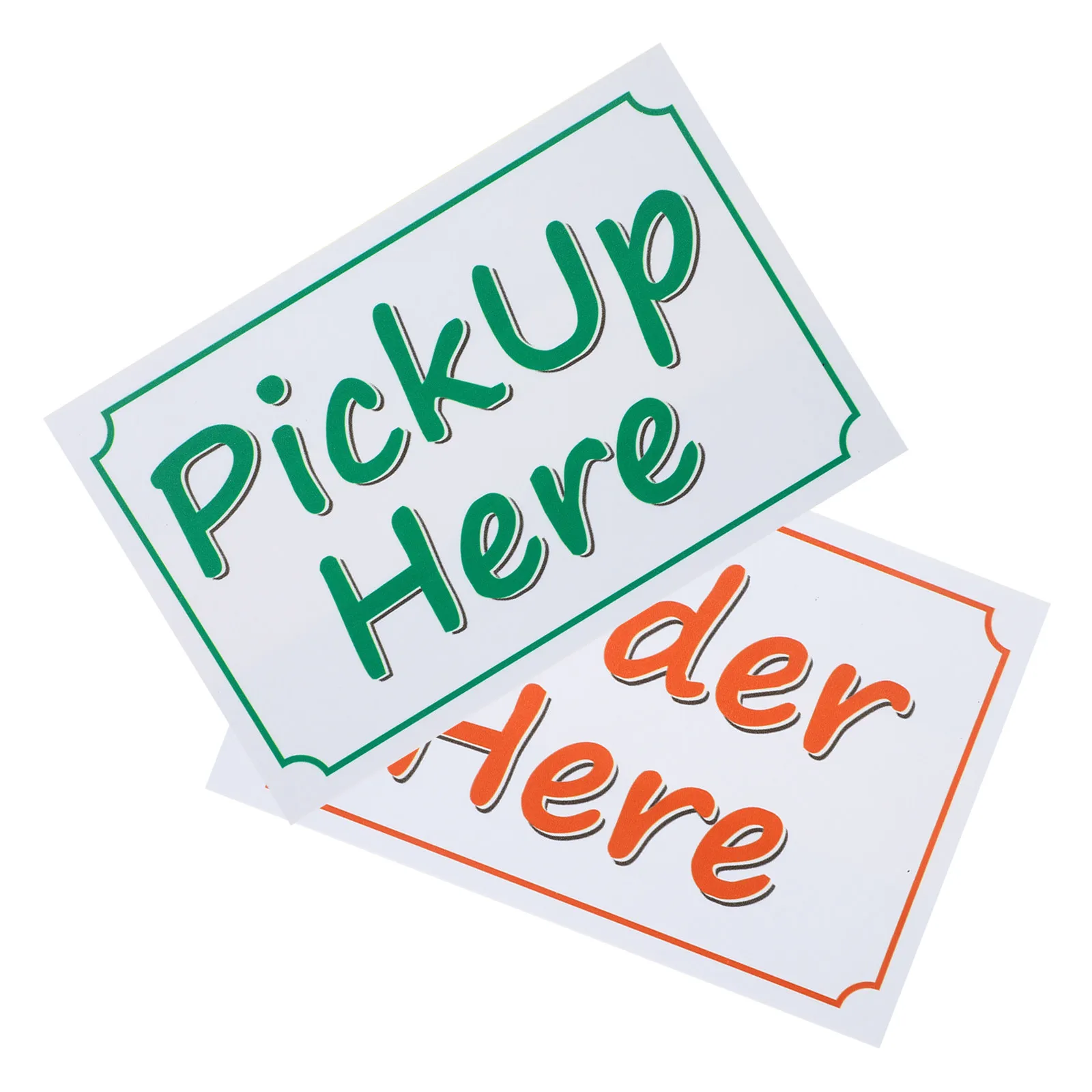 

Набор наклеек-уведомлений «Сюда забрать», большой водонепроницаемый знак из ПВХ для магазина, офиса, ресторана