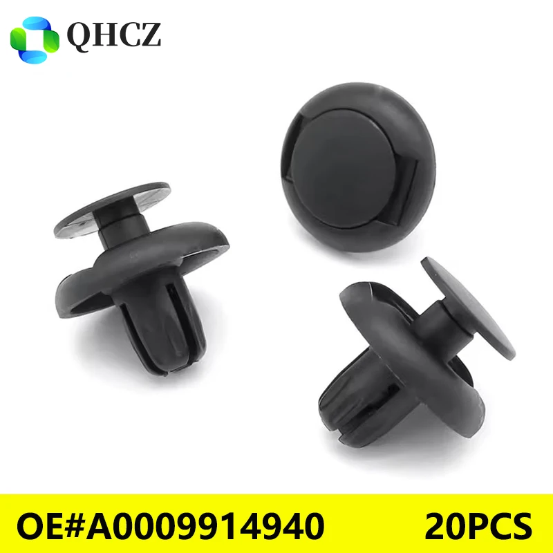 20pcs Push-Type Retainer Clip for Benz Lower Engine Cover & Trunk Cover Liner Fender Liner OE#A0009914940