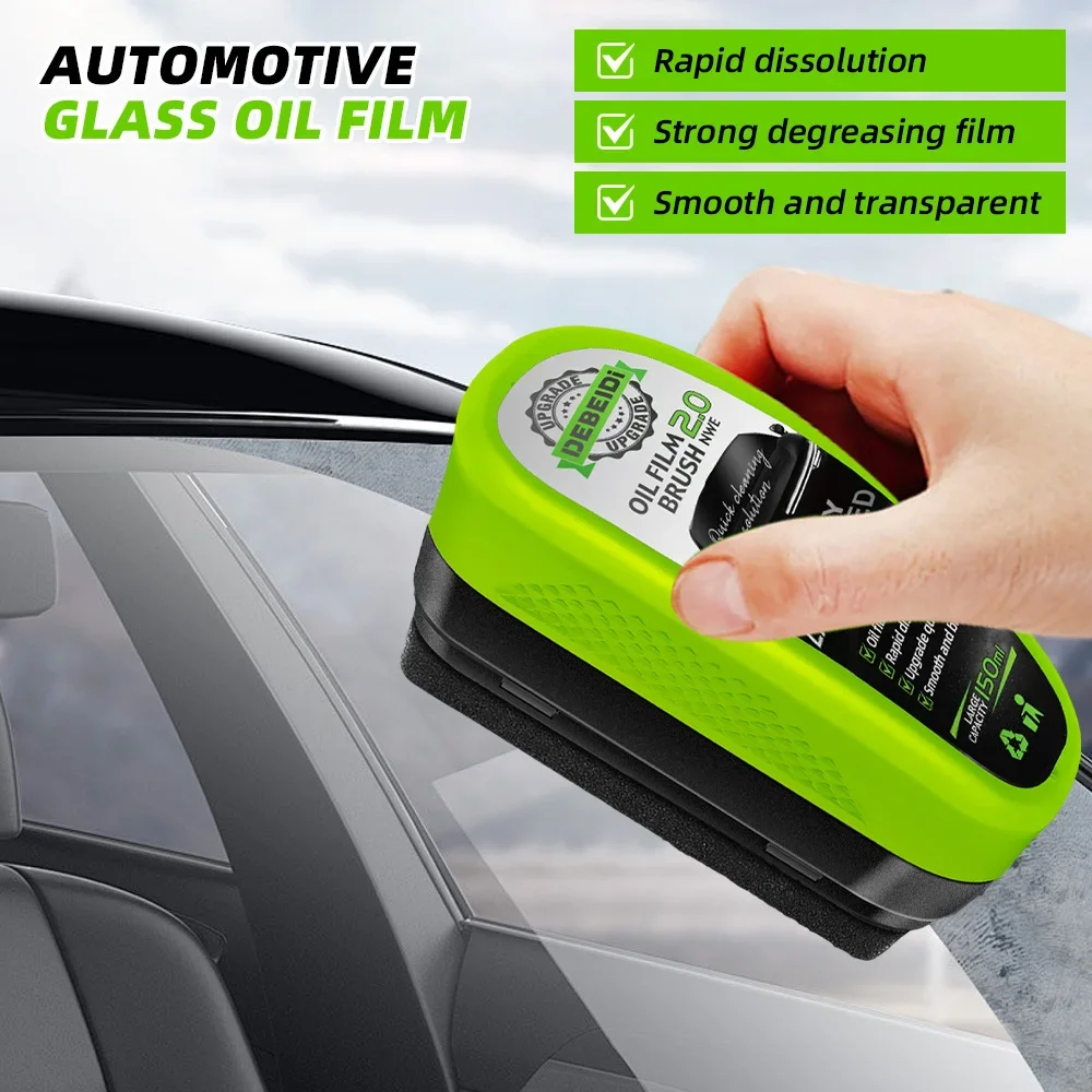 150ml Car Motorcycle Glass Oil Film Remover Glass Cleaning Board Hydrophobic Glass Coating for Windshield Clear Window Auto Tool