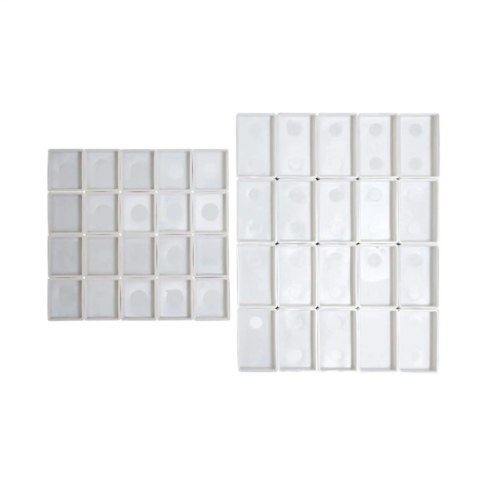 40x ألوان مائية فارغة نصف المقالي البليت المقالي الفنان الطلاء علب لزيوت الغواش الاكريليك لوحة رسم اللوحة