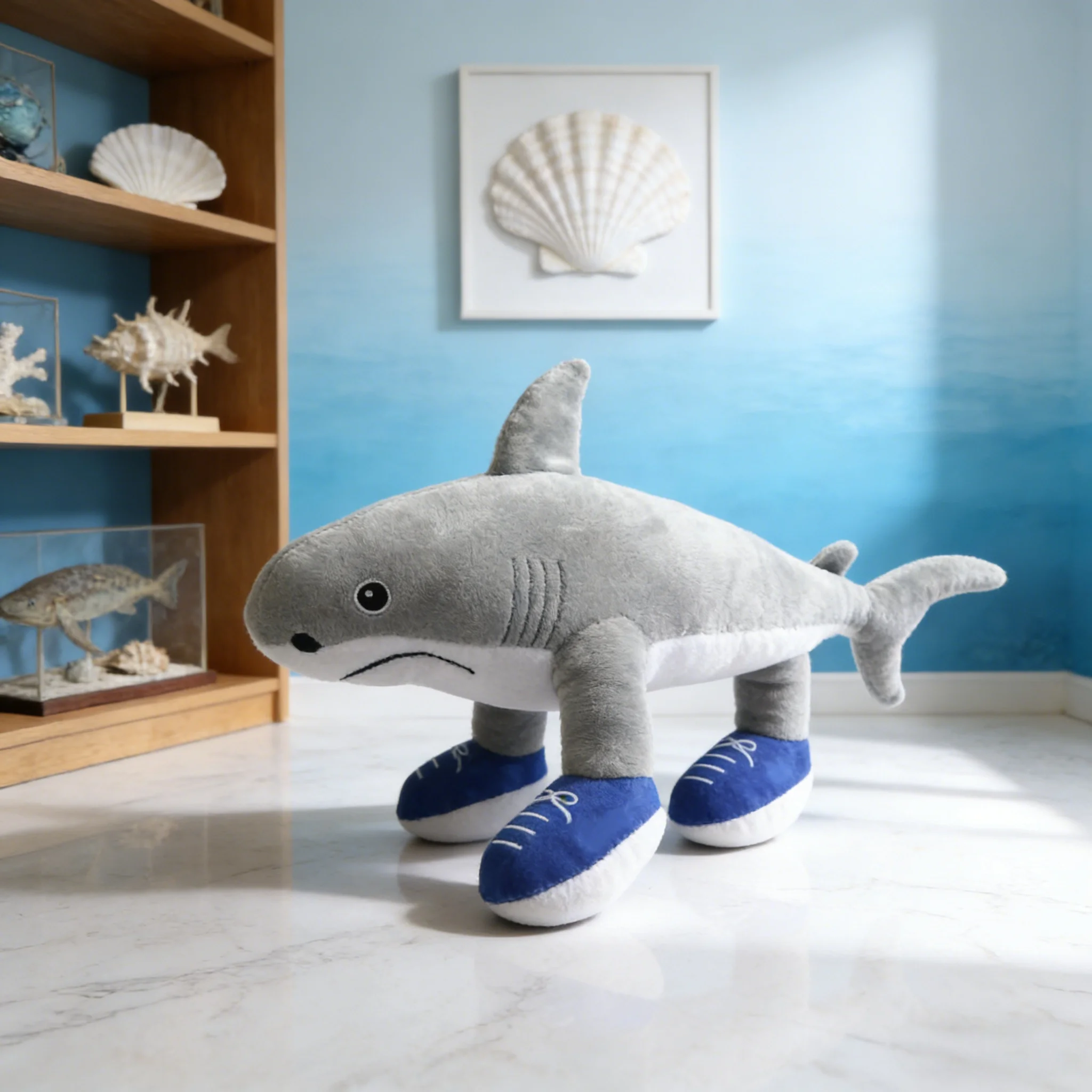 Popular Italian Brainrot Animal Plush Toy Tung Tung Tung Sahur Tralalero Tralala Shark Bombardiro Dancing Cappuccino Child Gift