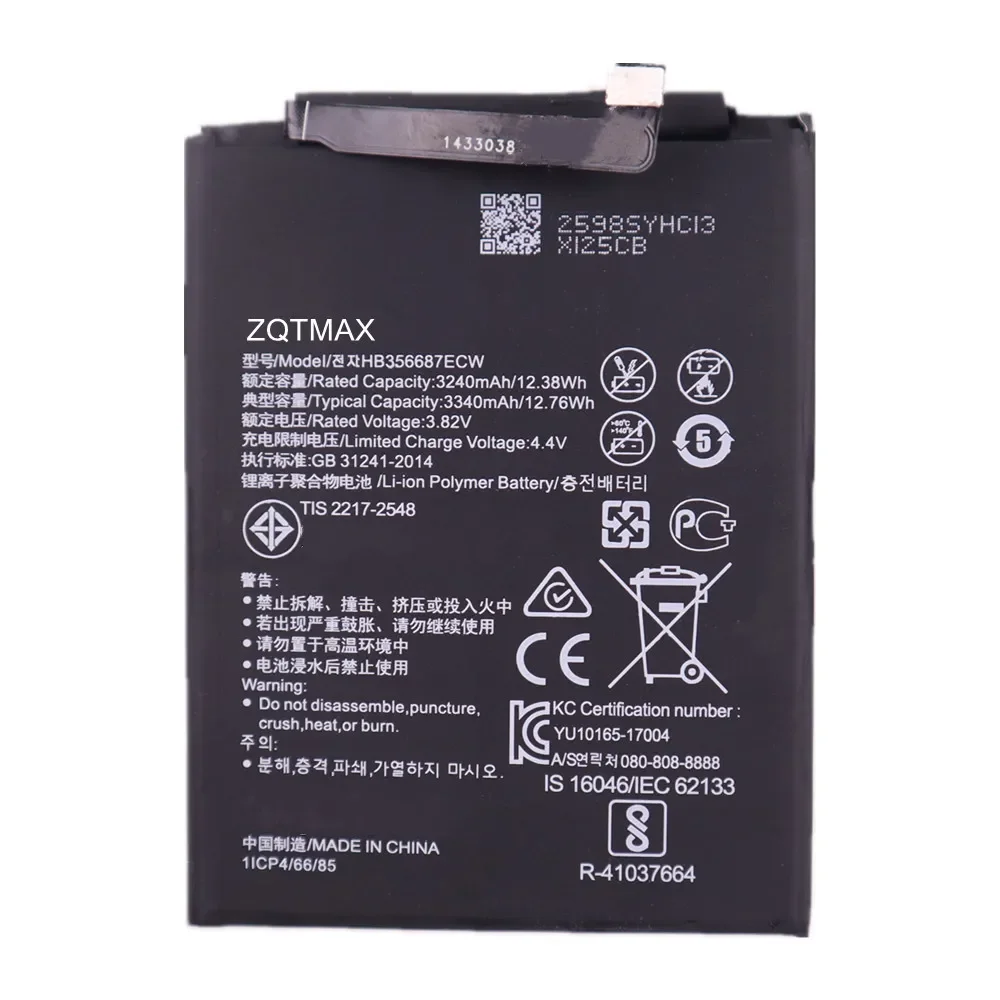 New HB356687ECW Battery For Honor 20S 9i 7X For Huawei P30 lite SE G10 Mate 10 Lite Huawei Nova 2 Plus Nova 2i 2S 3i 4e Battery