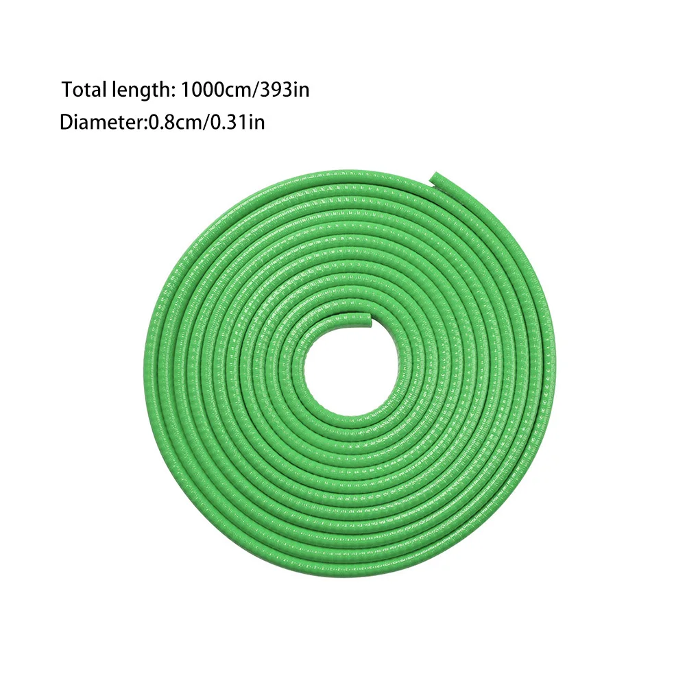 Car Door Edge Guards Trim Green Rubber Seal Strip For Hatches Panels Trailers Weatherproof Durable Protector Guard Car