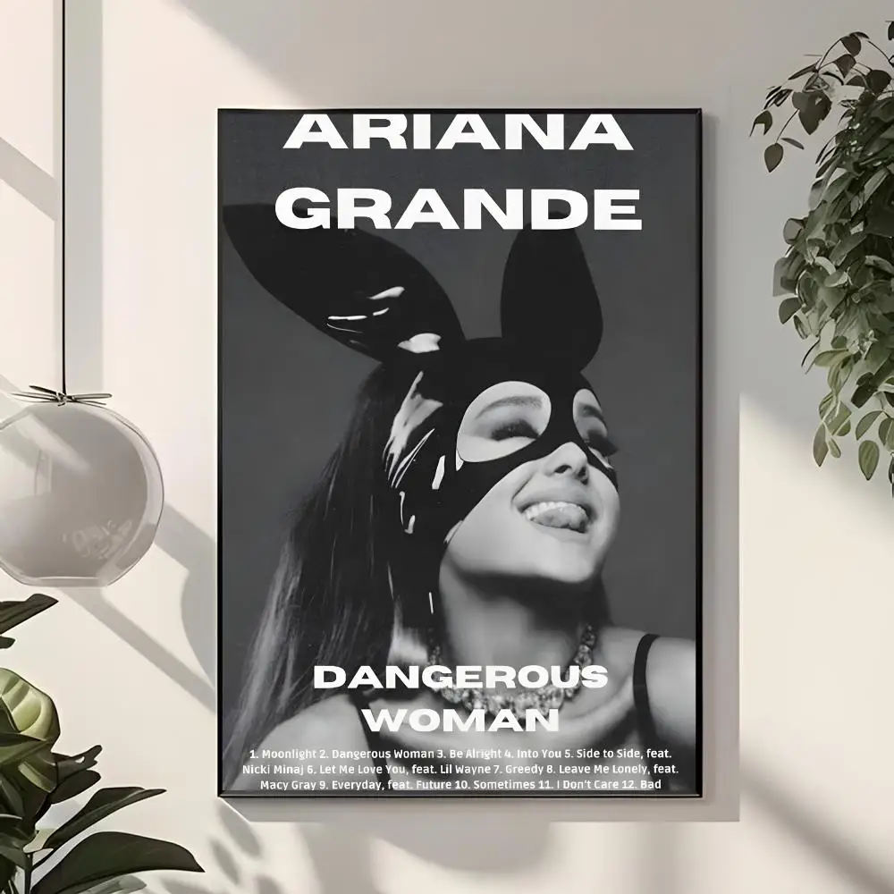 singer pop vocalist A-Ariana Grande Poster Modern Home Interior Decor Artistic Wall Decoration