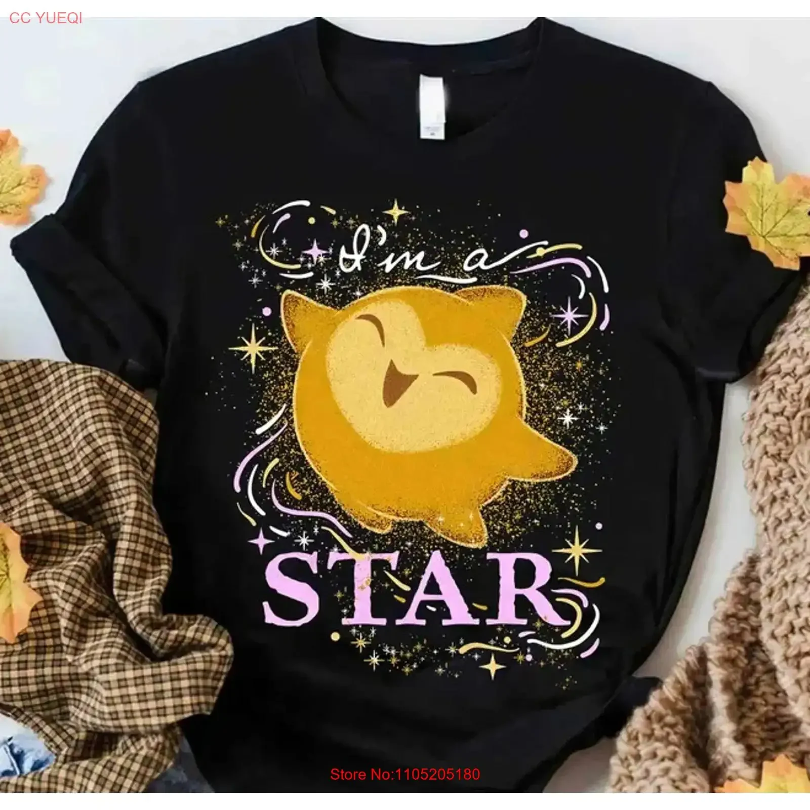 Lindo deseo soy una estrella camiseta película Asha princesa familia a juego vintage gráfico lavado ropa de diseñador Unisex elegante homme
