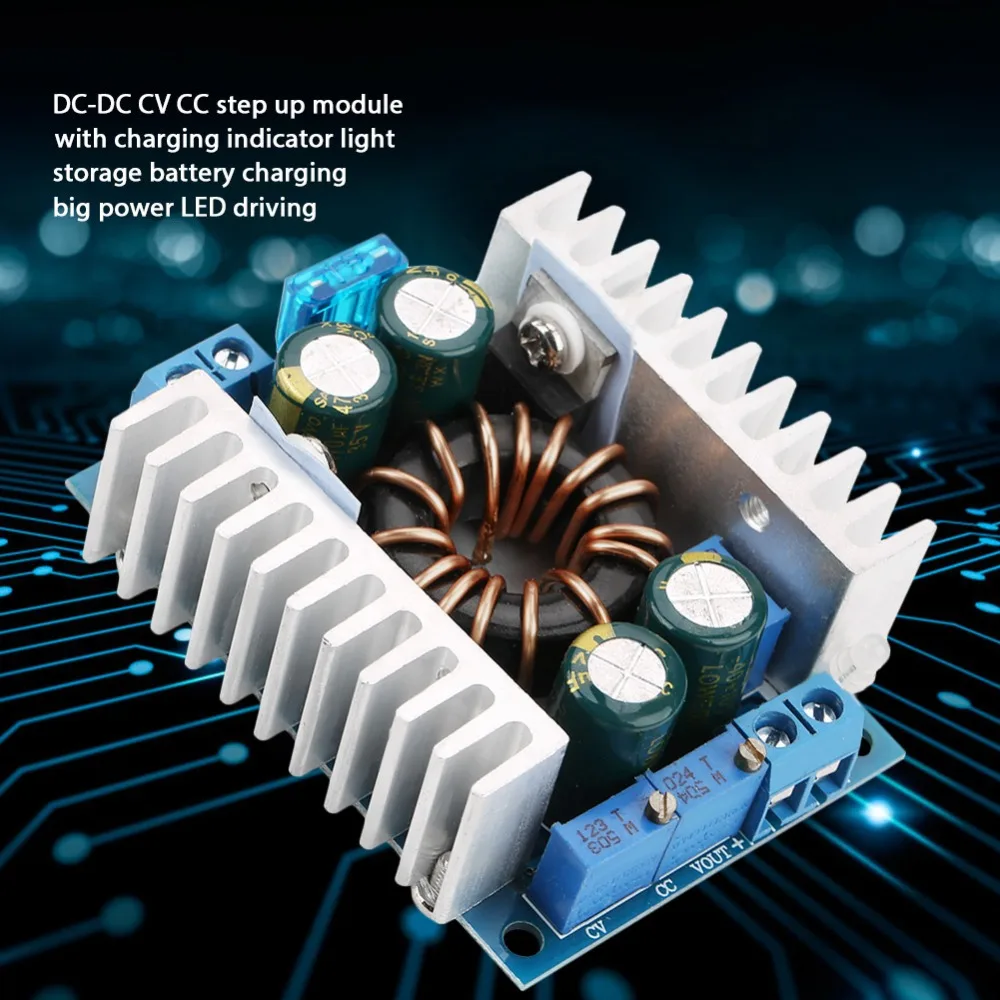 

DC10-32V to DC12-60V DC to DC Power Converter Output 8A Max Current Adjustable Boost Module Max 150W Step Up Module
