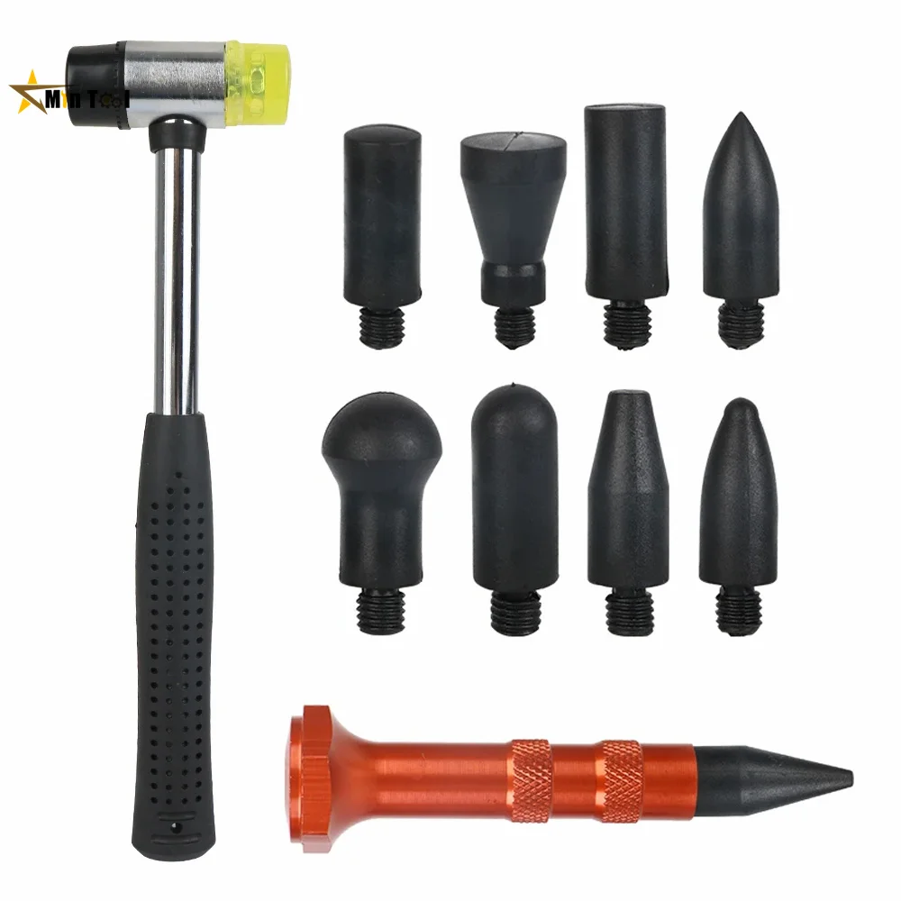 Car Dent Hammer Repair Dings Removal Tools Hail Bulge Remover Tap Down Pen Auto Sheet Metal Set  Accessories Repair Tool