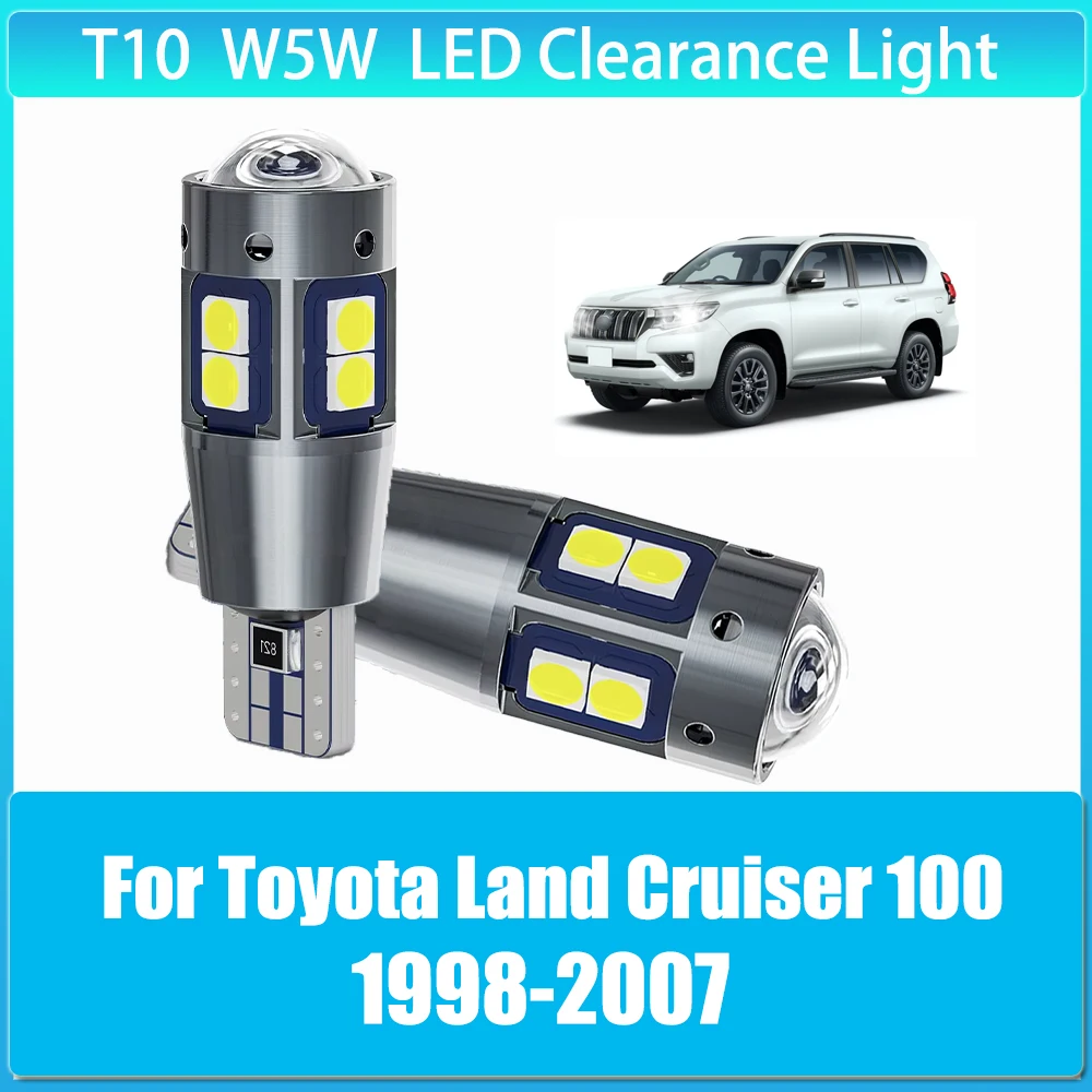 

2Pcs T10 W5W LED Canbus 12V Led Bulbs Auto Car Clearance Light for Toyota Land Cruiser 100 1998-2002 2003 2004 2005 2006 2007