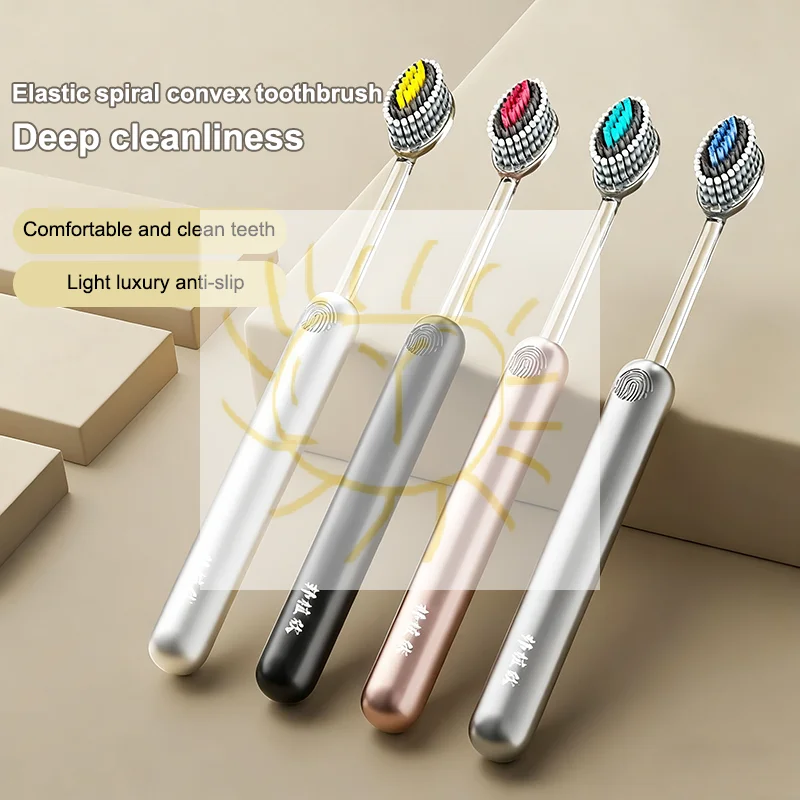 

2 Pcs Whole Mouth Clean Toothbrush Ultra-Fine Soft Hard Bristle Toothbrush For Adults Excellent Cleaning Effect Whitening Teeth