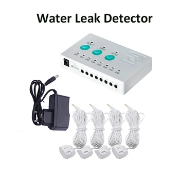 Detector fuga de agua water leak detector WLD808 water control unit with 4 water sensors and 5V EU plug for smart home security