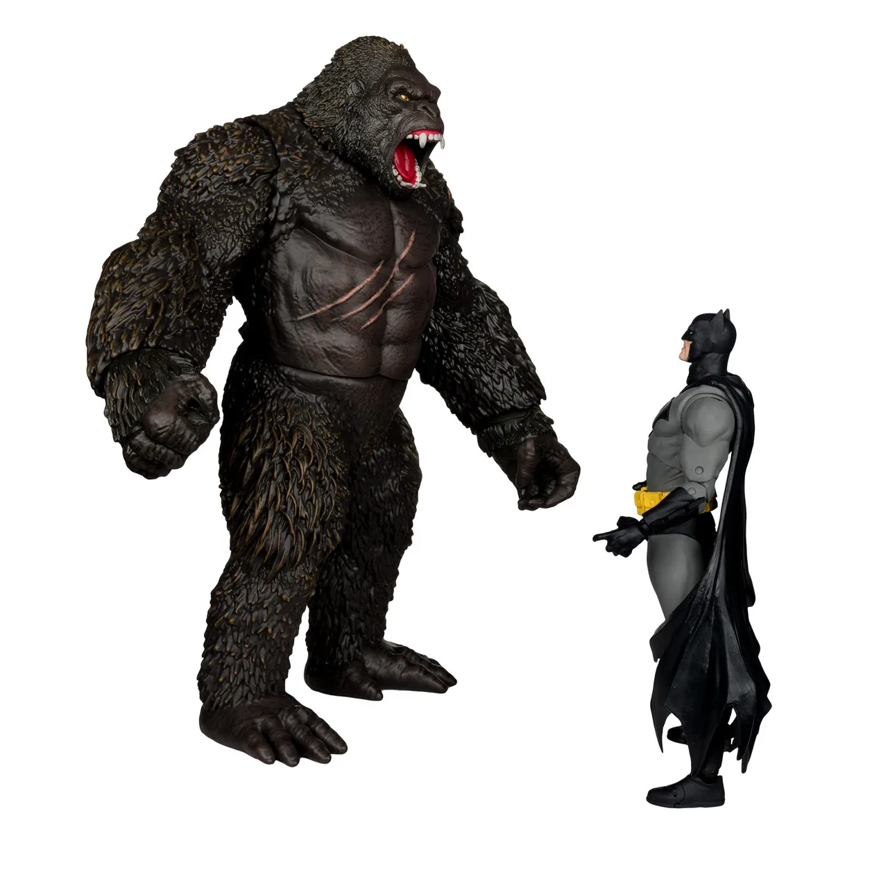 McFarlane Toys Batman vs Kong from the DC Comics & Legendary Comics epic collaboration Justice League vs Godzilla vs Kong Model