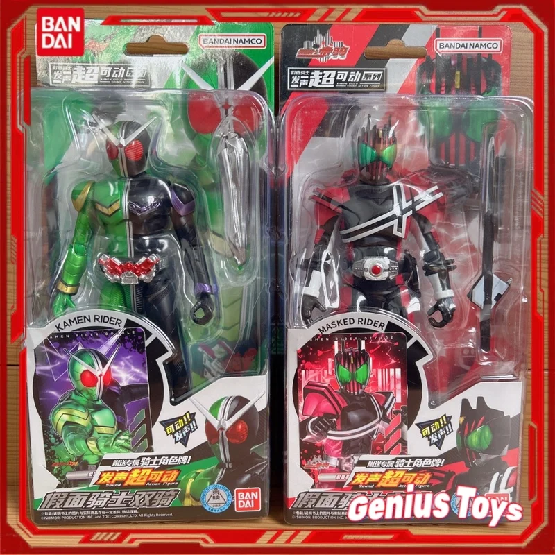 반다이 가면라이더 마스커드 라이더 액션 피규어 데케이드 & 더블 관절형 사운드 버전 수집용 장난감 데스크탑 장식 선물