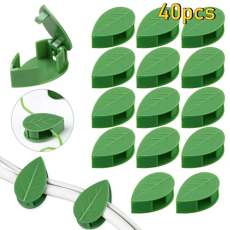 40pcs Invisible Plant Climbing Wall Fixture Rattan Vine Bracket Fixed Buckle Leaf Clips TractionHolder Garden опора для растений