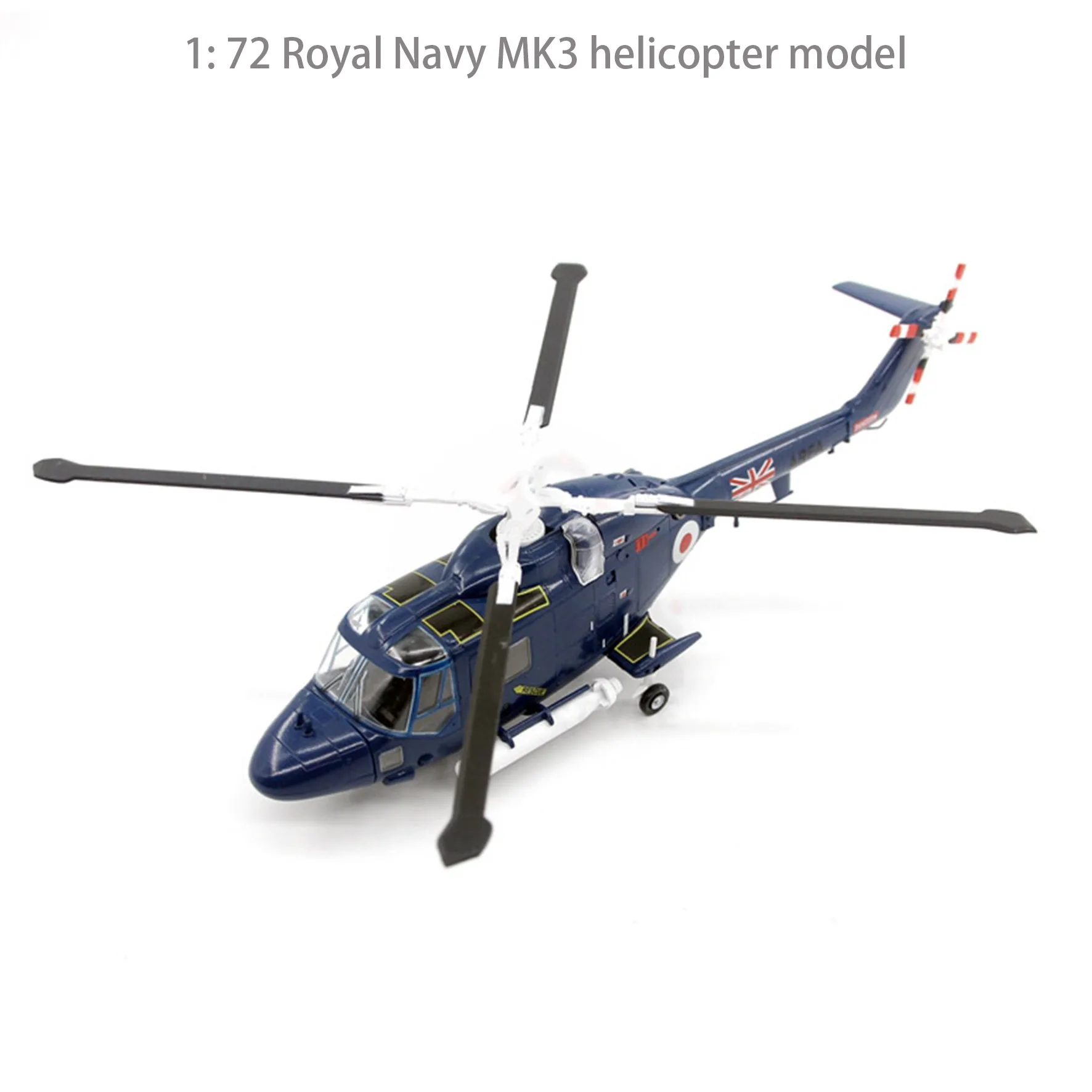 

1: 72 Royal Navy MK3 helicopter model Simulated finished ornament 37093