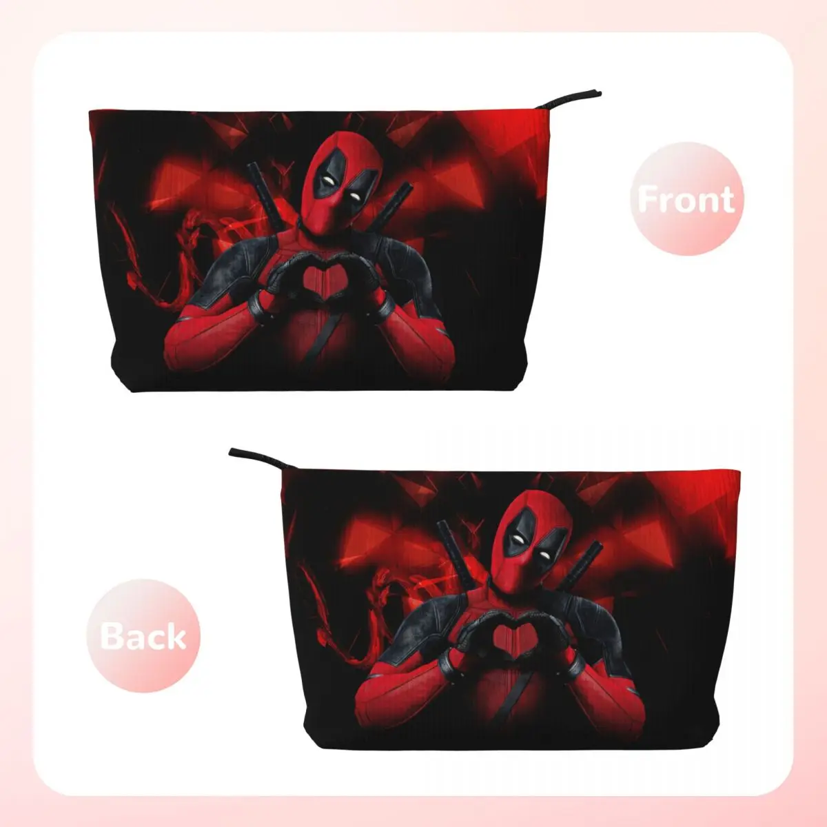 Custom Deadpool Superhero Travel Cosmetic Bag Women Cartoon Cosplay Toiletry Makeup Organizer Ladies Beauty Storage Dopp Kit