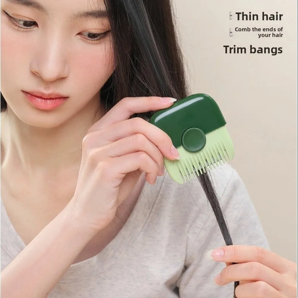 Multifunctional 2 In 1 Hair Trimmer Manual Dual Side Hair Cutting Comb Thinning Tool Easy Trimming Split Ends Trimmer
