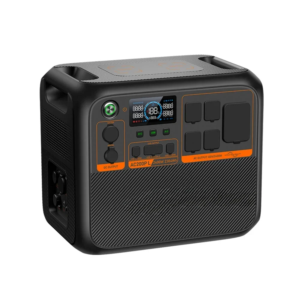 

Portable Solar Generator 2400W Rechargeable Energy Generator Power Station For Camping Home Emergency Power Supply