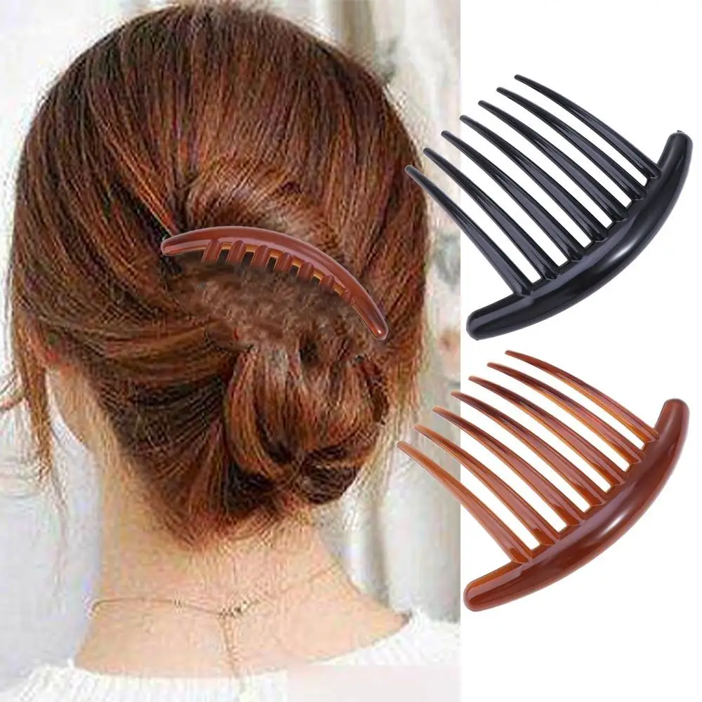 

Аксессуары для волос, расческа для волос с конским хвостом, 7 зубцов, многофункциональные вставки, заколка для волос, модная вилка для волос «сделай сам», для девочек, женская вилка для волос
