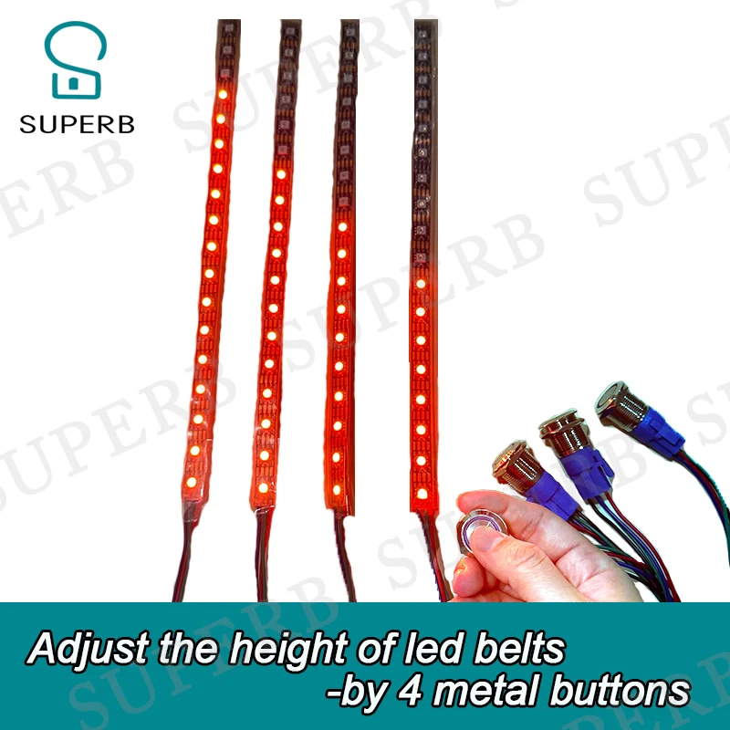 escape room led strip prop 4 metal buttons prop escape puzzle superb 1987 escape device 2024 new prop led belt prop by 4 buttons