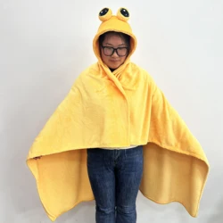 22cm Anime Game The Maw Pou Plush Toys  Cartoon plush eye mask pou cloak plush pou push slipper