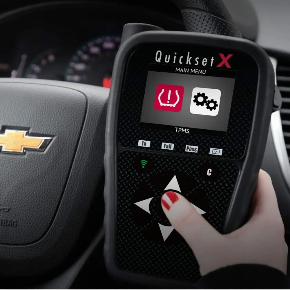 أداة تشخيص ضغط الإطارات QuickSet X لجميع المواسم لميكانيكي إصلاح صيانة السيارات يستخدم قطع غيار وإكسسوارات السيارات
