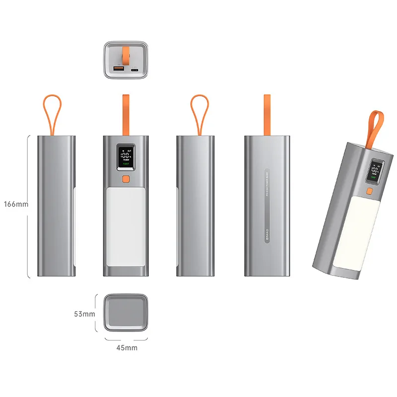 PD100W แบตสำรองนิกซี่หลอดนิกซี่40000mAh ไฟ LED กลางแจ้งที่แข็งแกร่งชาร์จ SCP22.5W แล็ปท็อปโทรศัพท์อินพุต PD65W ชาร์จได้อย่างรวดเร็ว