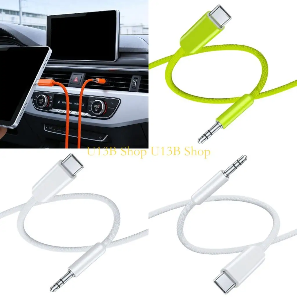 U13B Standard USB C To 3 5mm Sound Cable Wire For Seamlessly Music And Call Quality