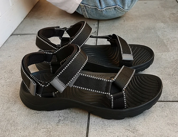 Neue Herren-Wandersandalen, rutschfeste, bequeme Sommer-Strandschuhe, leichte, atmungsaktive Outdoor-Reise- und Trekking-Sandalen – Detail 12