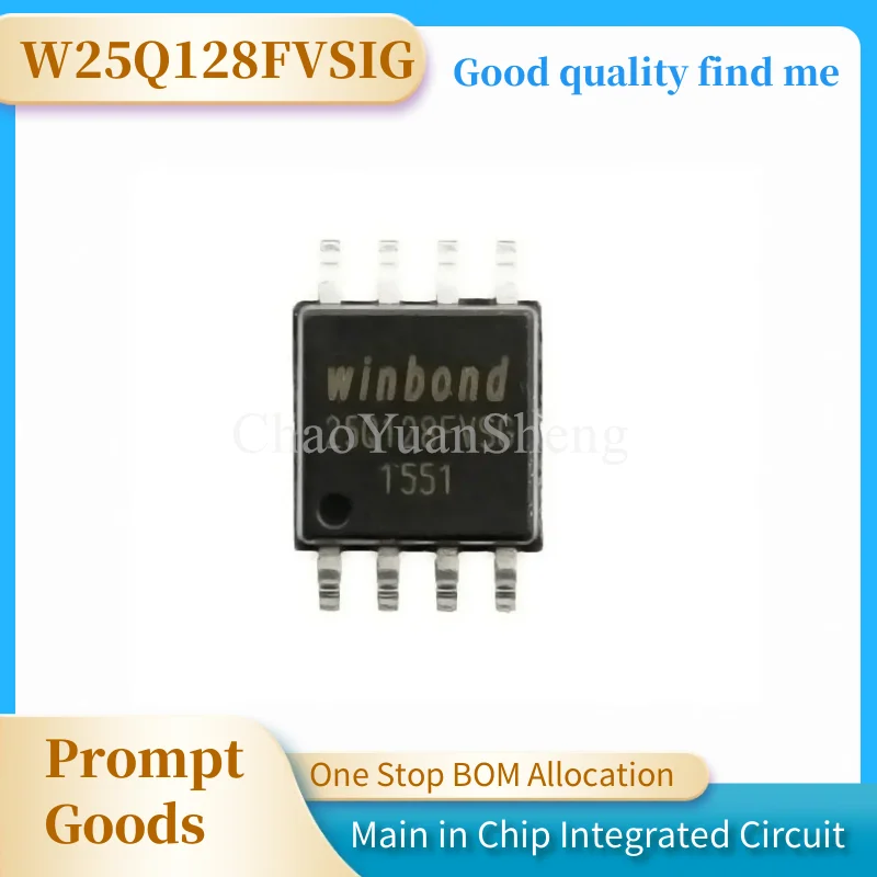 1PCS/LOT W25Q128FVSSIG W25Q128FVSG W25Q128FVSIG flash storage W25Q128 SOP-8