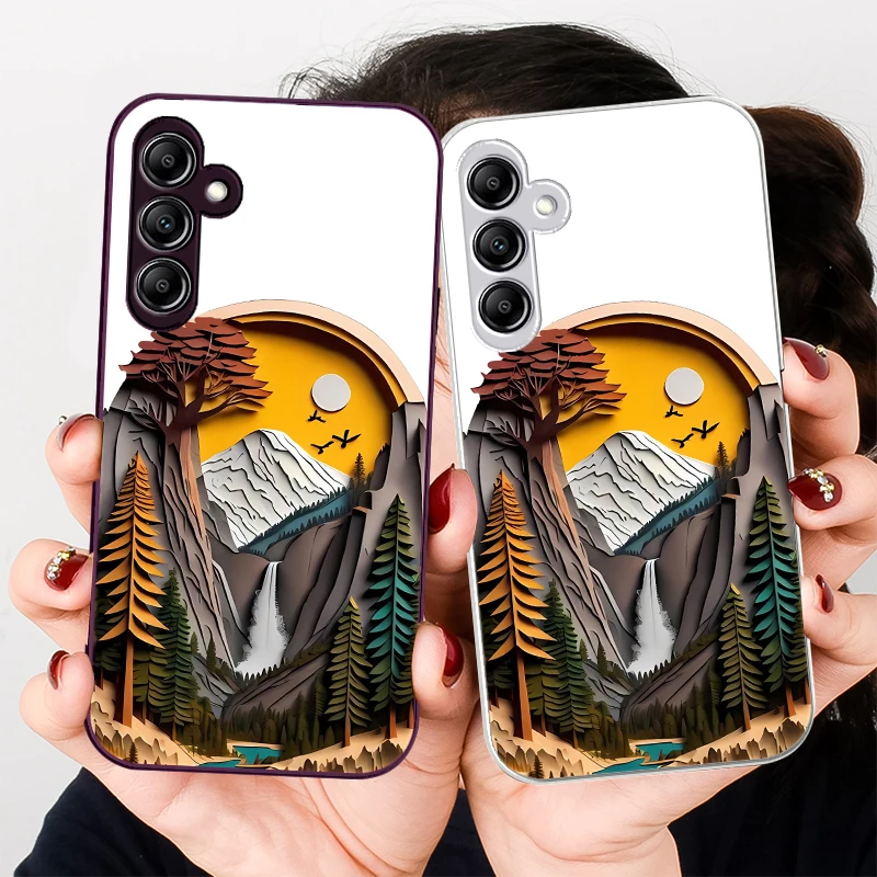 

Artistic Relief White For Samsung Galaxy A01 02 03 Core A04 A14 4G A13 54 34 31 20 25 23 22 5G S21 Ultra S20 Glass Phone Case