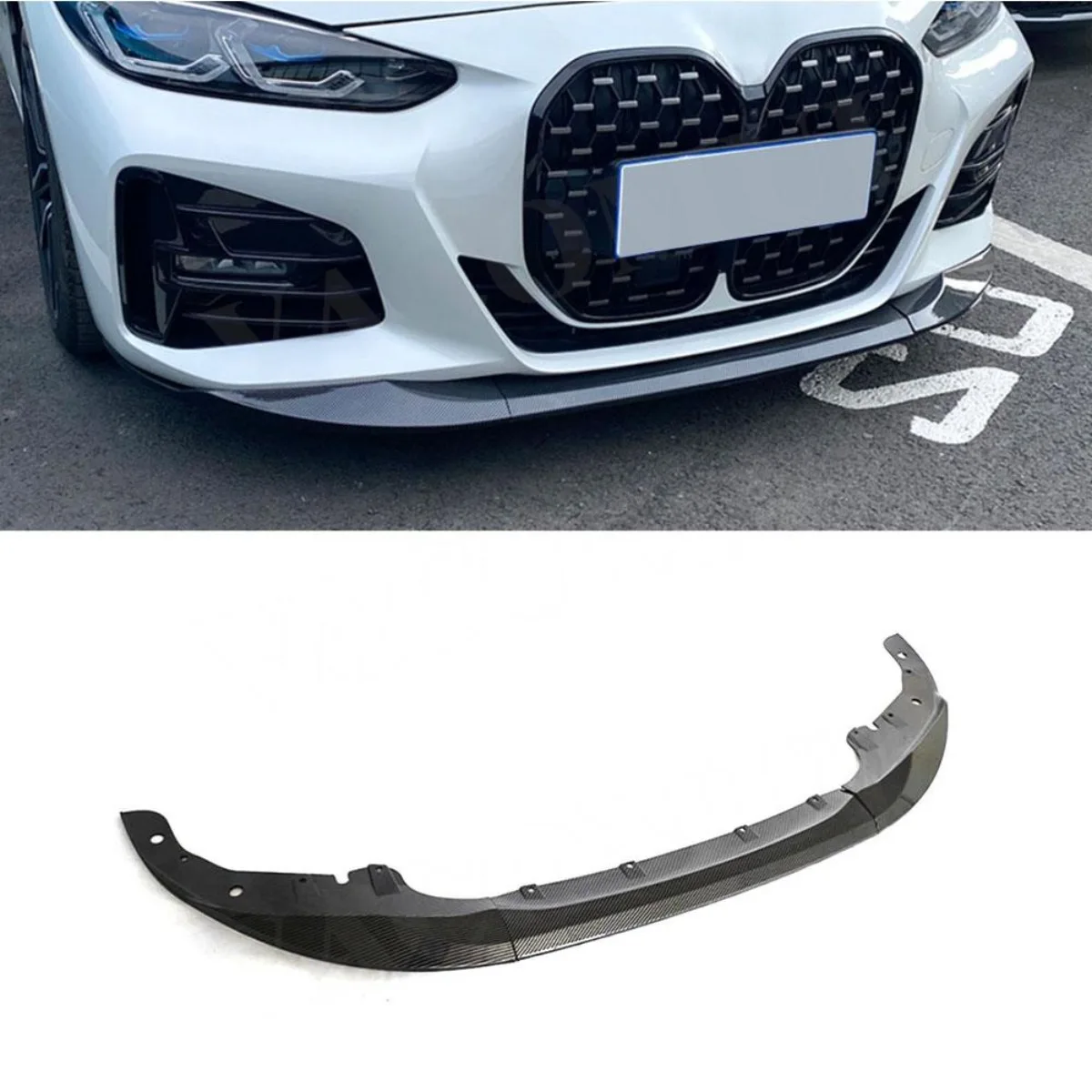 MP Style Front Bumper Lip Splitter for BMW 4 Series G22 G23 (2020-2022) – Front Spoiler Body Kit