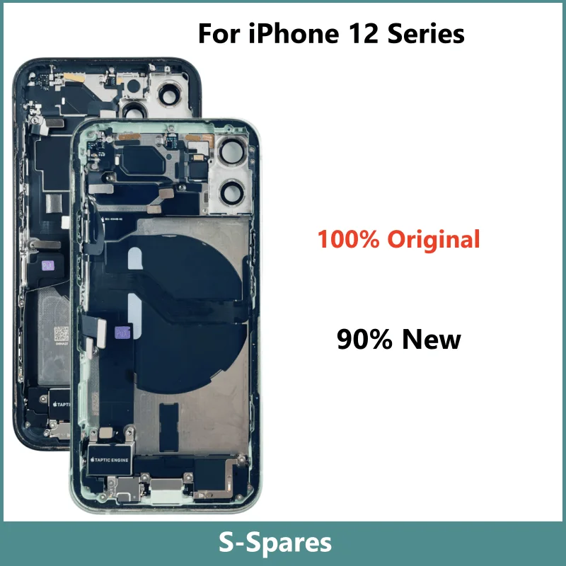 original-disassembled-middle-back-frame-housing-cover-for-iphone-12mini-12pro-max-with-nfc-wireless-charging-assembly-90-new