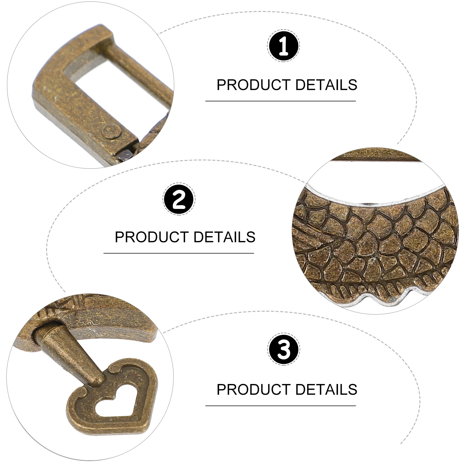 

1pc Vintage Suitcase Retro Box Lock Mini Zinc Alloy Security Padlock For Jewelry Boxes Travel Luggage Durable Rustproof