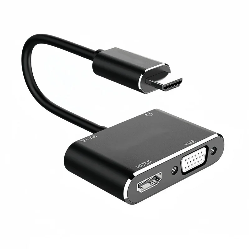 

HDMITurnHDMI+VGAHD Converter with AudiohdmiTurnvgaAdapter 2-in-1 Screen Display