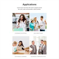 ABUQ NEW T10 Smart Voice Translator Instant Real-Time Translation 137+ Languages, Powered Offline Capabilities White