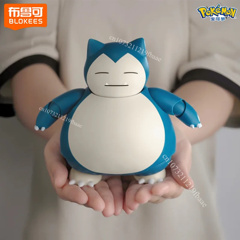 

Original Blokees Pokémon Snorlax Action Figure Pokemon Toy Assembly Model Kit Cute Doll Collectible Gifts