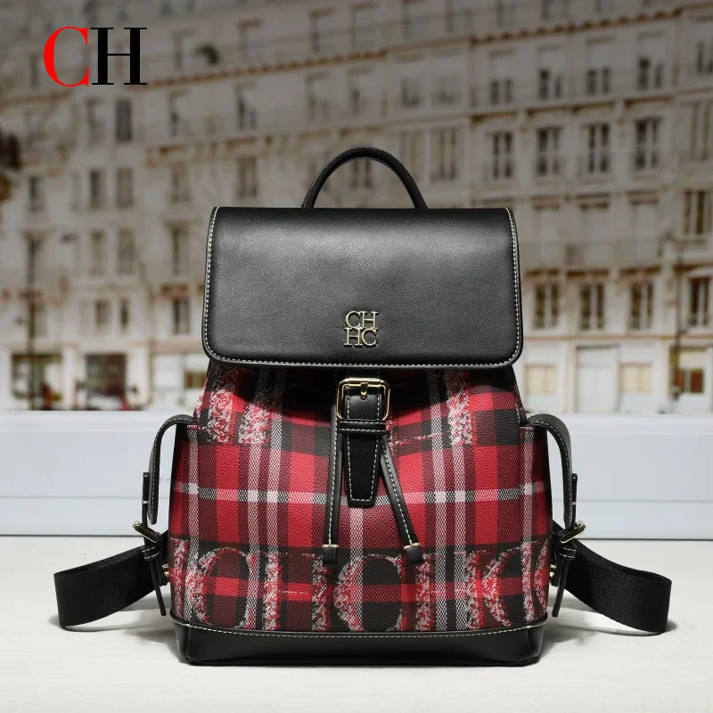 zaino-scozzese-di-marca-ch-da-donna-moda-casual-grande-capacita-elegante-e-durevole-per-studentesse-scuola-viaggi-quotidiani