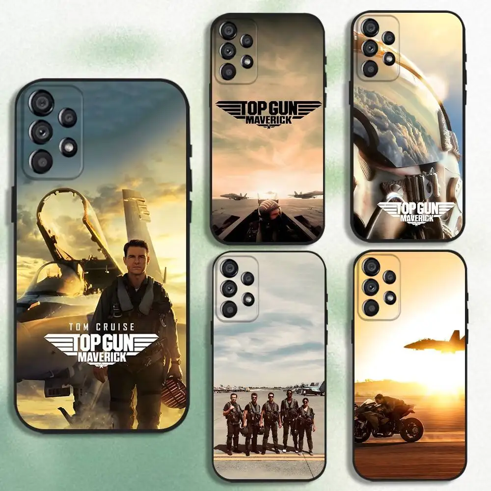 

Top Gun M-Maverick Phone Case For Samsung Galaxy A20,A21s,A22,A31,A32,A52,A53,A72,73,A80 Soft Black Cover